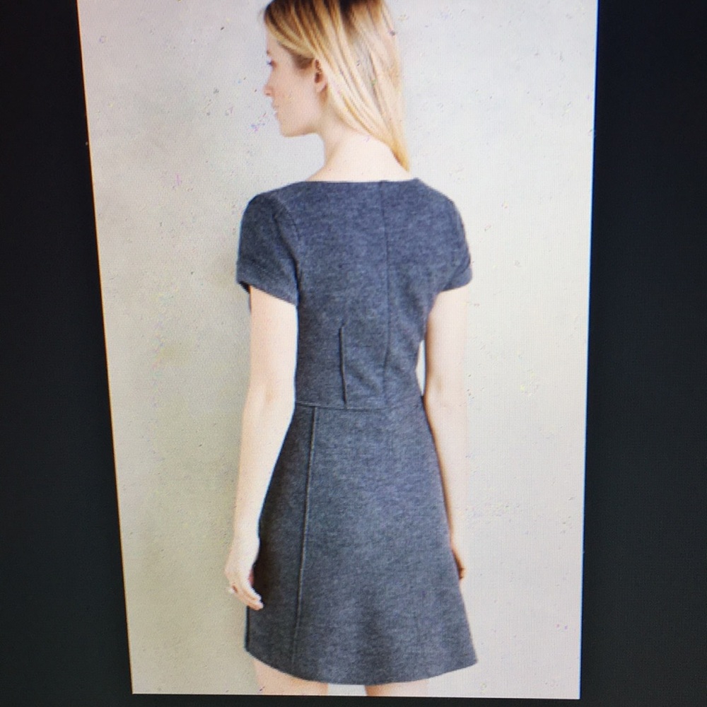 Anthropologie Sparrow Seamed Boiled Wool Dress